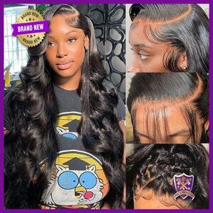 13x6 HD Lace Front Human Hair Wig Pre-Plucked 180 Density Body Wave